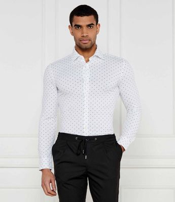 Koszula męska z klasycznym kołnierzykiem BOSS BLACK ze sklepu: Gomez Fashion Store w kategorii: Koszule męskie - zdjęcie 874714-BD9-10338_BB251M000122430
