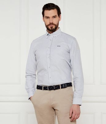 BOSS BLACK - Koszula męska elegancka na wiosnę ze sklepu: Gomez Fashion Store w kategorii: Koszule męskie - zdjęcie 874714-BD9-10338_BB251M000145425