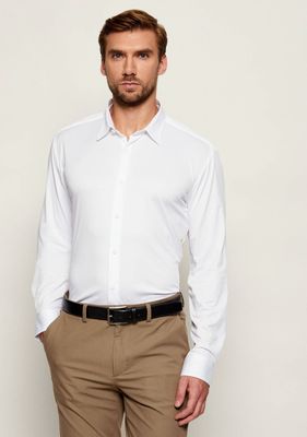 Koszula męska na wiosnę BOSS BLACK ze sklepu: Gomez Fashion Store w kategorii: Koszule męskie - zdjęcie 874714-BD9-10338_BB251M000151100