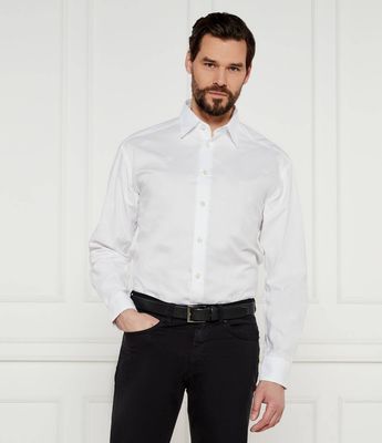 Koszula męska z klasycznym kołnierzykiem BOSS BLACK ze sklepu: Gomez Fashion Store w kategorii: Koszule męskie - zdjęcie 874714-BD9-10338_BB251M000159100