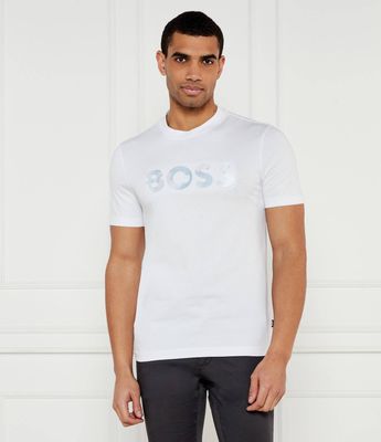 T-shirt męski na wiosnę młodzieżowy BOSS BLACK ze sklepu: Gomez Fashion Store w kategorii: T-shirty męskie - zdjęcie 874714-BD9-10338_BB251M000195102