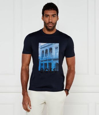 BOSS BLACK - T-shirt męski ze sklepu: Gomez Fashion Store w kategorii: T-shirty męskie - zdjęcie 874714-BD9-10338_BB251M000226404
