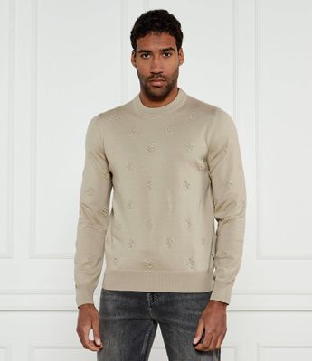 Sweter męski casual BOSS BLACK ze sklepu: Gomez Fashion Store w kategorii: Swetry męskie - zdjęcie 874714-BD9-10338_BB251M000240275
