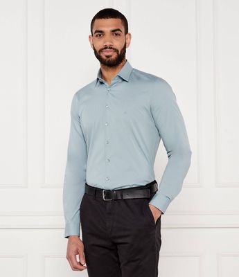 Calvin Klein - Koszula męska z klasycznym kołnierzykiem ze sklepu: Gomez Fashion Store w kategorii: Koszule męskie - zdjęcie 874714-BD9-10338_CK251M000052C63