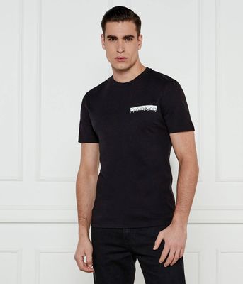 T-shirt męski casual Calvin Klein ze sklepu: Gomez Fashion Store w kategorii: T-shirty męskie - zdjęcie 874714-BD9-10338_CK251M000060A23