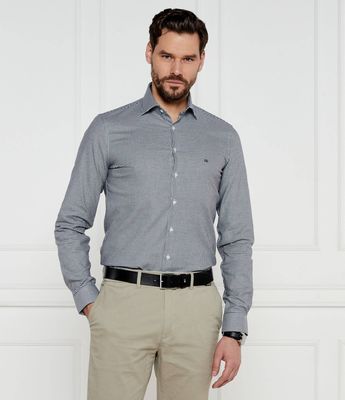 Koszula męska z klasycznym kołnierzykiem Calvin Klein ze sklepu: Gomez Fashion Store w kategorii: Koszule męskie - zdjęcie 874714-BD9-10338_CK251M000069B31