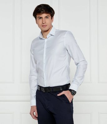 Koszula męska z klasycznym kołnierzykiem na wiosnę Calvin Klein ze sklepu: Gomez Fashion Store w kategorii: Koszule męskie - zdjęcie 874714-BD9-10338_CK251M000070257