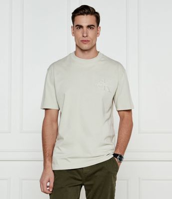 T-shirt męski casual Calvin Klein Jeans ze sklepu: Gomez Fashion Store w kategorii: T-shirty męskie - zdjęcie 874714-BD9-10338_CJ251M000034C79
