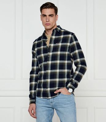Koszula męska z klasycznym kołnierzykiem Tommy Jeans ze sklepu: Gomez Fashion Store w kategorii: Koszule męskie - zdjęcie 874714-BD9-10338_TM251M000029072