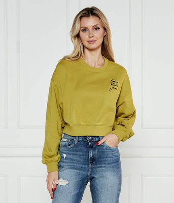 Bluza damska casual jesienna Calvin Klein Jeans ze sklepu: Gomez Fashion Store w kategorii: Bluzy damskie - zdjęcie 874714-BD9-10338_CJ251W000048C89