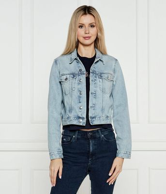 Calvin Klein Jeans - Kurtka damska na wiosnę ze sklepu: Gomez Fashion Store w kategorii: Kurtki damskie - zdjęcie 874714-BD9-10338_CJ251W000061196