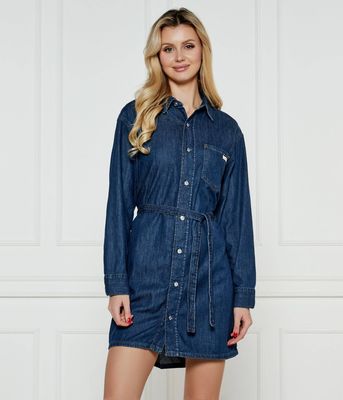 Sukienka koszulowa Calvin Klein Jeans ze sklepu: Gomez Fashion Store w kategorii: Sukienki - zdjęcie 874714-BD9-10338_CJ251W000081198