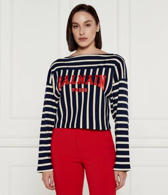 Bluzka damska jesienna BALMAIN ze sklepu: Gomez Fashion Store w kategorii: Bluzki damskie - zdjęcie 874714-BD9-10338_BA245W000003088
