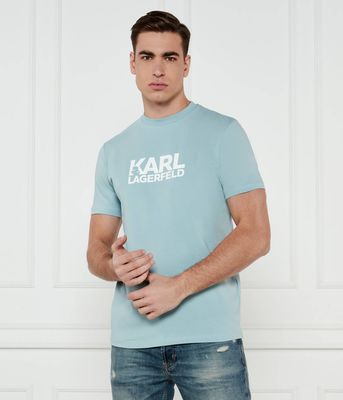 T-shirt męski w stylu młodzieżowym Karl Lagerfeld ze sklepu: Gomez Fashion Store w kategorii: T-shirty męskie - zdjęcie 874714-BD9-10338_KL251M000030600
