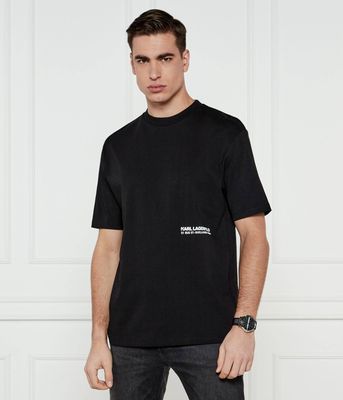T-shirt męski casual Karl Lagerfeld ze sklepu: Gomez Fashion Store w kategorii: T-shirty męskie - zdjęcie 874714-BD9-10338_KL251M000036990