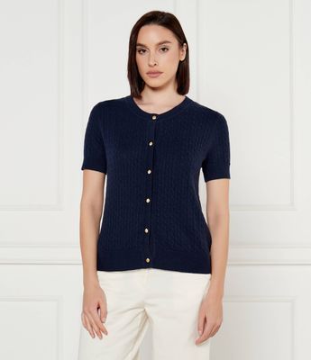 Sweter damski na wiosnę Tommy Hilfiger ze sklepu: Gomez Fashion Store w kategorii: Swetry damskie - zdjęcie 874714-BD9-10338_TH251W000074F71