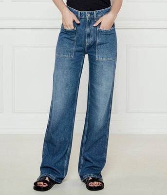 BOSS ORANGE - Jeansy damskie wiosenne w miejskim stylu ze sklepu: Gomez Fashion Store w kategorii: Jeansy damskie - zdjęcie 874714-BD9-10338_BO251W000008410