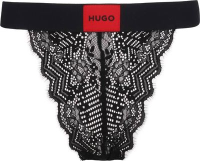 Majtki damskie z koronką Hugo Bodywear ze sklepu: Gomez Fashion Store w kategorii: Majtki damskie - zdjęcie 874714-BD9-10338_BZ251W000012001