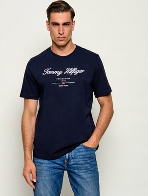 T-shirt męski na wiosnę Tommy Hilfiger ze sklepu: Gomez Fashion Store w kategorii: T-shirty męskie - zdjęcie 874714-BD9-10338_TH251M000046F23