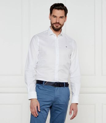 Koszula męska z klasycznym kołnierzykiem Tommy Hilfiger ze sklepu: Gomez Fashion Store w kategorii: Koszule męskie - zdjęcie 874714-BD9-10338_TH251M000068H83