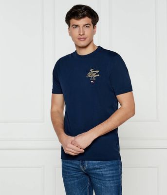 Tommy Hilfiger - T-shirt męski w stylu młodzieżowym na wiosnę ze sklepu: Gomez Fashion Store w kategorii: T-shirty męskie - zdjęcie 874714-BD9-10338_TH251M000078J15