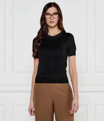 Bluzka damska casual BOSS BLACK ze sklepu: Gomez Fashion Store w kategorii: Bluzki damskie - zdjęcie 874714-BD9-10338_BB251W000071960