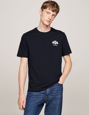 T-shirt męski na wiosnę casual Tommy Hilfiger ze sklepu: Gomez Fashion Store w kategorii: T-shirty męskie - zdjęcie 874714-BD9-10338_TH245M000361F23