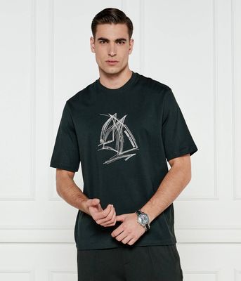 T-shirt męski na wiosnę Armani Exchange ze sklepu: Gomez Fashion Store w kategorii: T-shirty męskie - zdjęcie 874714-BD9-10338_AX252M000087I93