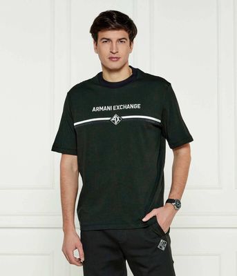 Armani Exchange - T-shirt męski na wiosnę ze sklepu: Gomez Fashion Store w kategorii: T-shirty męskie - zdjęcie 874714-BD9-10338_AX252M000088I93