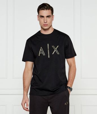 Armani Exchange - T-shirt męski na wiosnę młodzieżowy ze sklepu: Gomez Fashion Store w kategorii: T-shirty męskie - zdjęcie 874714-BD9-10338_AX252M000098H50