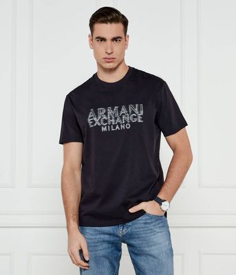 Armani Exchange - T-shirt męski na wiosnę ze sklepu: Gomez Fashion Store w kategorii: T-shirty męskie - zdjęcie 874714-BD9-10338_AX252M000099I94