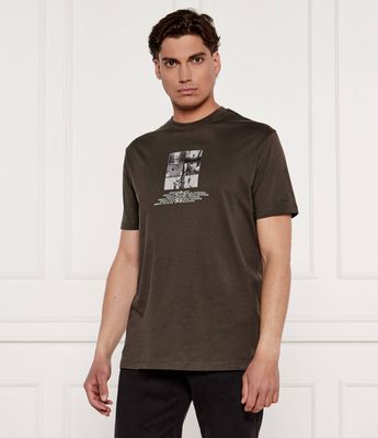 T-shirt męski wiosenny w stylu młodzieżowym Armani Exchange ze sklepu: Gomez Fashion Store w kategorii: T-shirty męskie - zdjęcie 874714-BD9-10338_AX252M000151I87