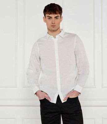 Armani Exchange - Koszula męska z klasycznym kołnierzykiem ze sklepu: Gomez Fashion Store w kategorii: Koszule męskie - zdjęcie 874714-BD9-10338_AX252M000169I42