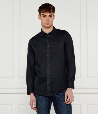 Koszula męska z klasycznym kołnierzykiem Armani Exchange ze sklepu: Gomez Fashion Store w kategorii: Koszule męskie - zdjęcie 874714-BD9-10338_AX252M000169I94