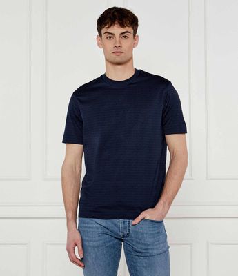 T-shirt męski casual Emporio Armani ze sklepu: Gomez Fashion Store w kategorii: T-shirty męskie - zdjęcie 874714-BD9-10338_EA252M000052N72