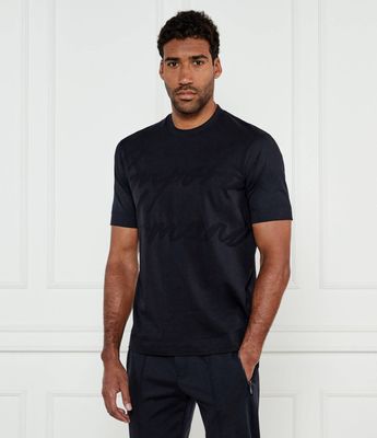 Emporio Armani - T-shirt męski na wiosnę casual ze sklepu: Gomez Fashion Store w kategorii: T-shirty męskie - zdjęcie 874714-BD9-10338_EA252M000057N81