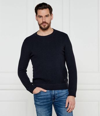 Sweter męski na wiosnę Joop! ze sklepu: Gomez Fashion Store w kategorii: Swetry męskie - zdjęcie 874714-BD9-10338_JO251M000004404