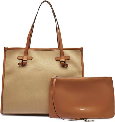 Shopper bag elegancka GIANNI CHIARINI ze sklepu: Gomez Fashion Store w kategorii: Torby Shopper bag - zdjęcie 874714-BD9-10338_GH251W000032067
