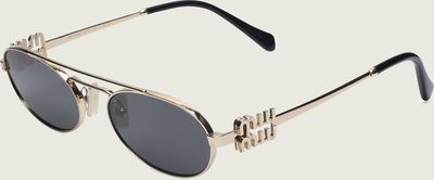 Okulary przeciwsłoneczne damskie MIU MIU ze sklepu: Gomez Fashion Store w kategorii: Okulary przeciwsłoneczne damskie - zdjęcie 874714-BD9-10338_IU251W000005042