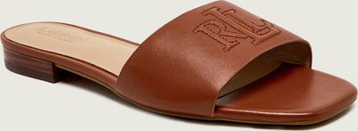 Klapki damskie na lato LAUREN RALPH LAUREN ze sklepu: Gomez Fashion Store w kategorii: Klapki damskie - zdjęcie 874714-BD9-10338_RL251W000032I74