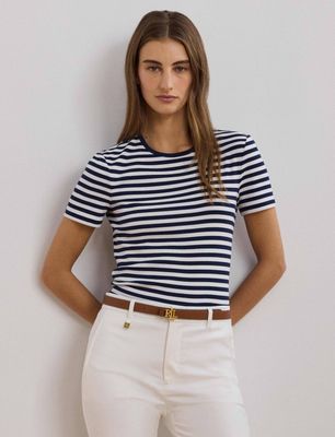 Bluzka damska LAUREN RALPH LAUREN ze sklepu: Gomez Fashion Store w kategorii: Bluzki damskie - zdjęcie 874714-BD9-10338_RL251W000045NR9