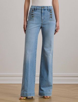 Jeansy damskie na wiosnę LAUREN RALPH LAUREN ze sklepu: Gomez Fashion Store w kategorii: Jeansy damskie - zdjęcie 874714-BD9-10338_RL251W00006292F