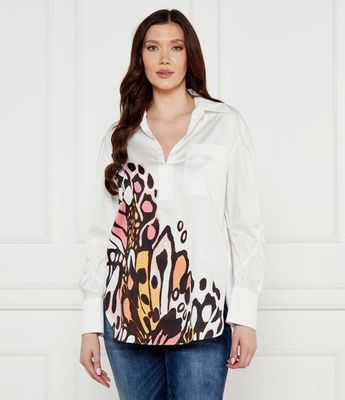 Marc Cain - Bluzka damska casual ze sklepu: Gomez Fashion Store w kategorii: Bluzki damskie - zdjęcie 874714-BD9-10338_CR251W000032110