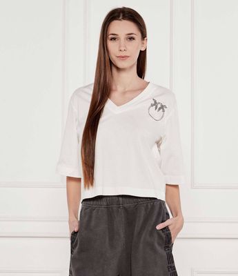 Bluzka damska casualowa Pinko ze sklepu: Gomez Fashion Store w kategorii: Bluzki damskie - zdjęcie 874714-BD9-10338_PI251W000126005