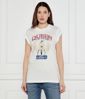 Pinko - Bluzka damska młodzieżowa wiosenna ze sklepu: Gomez Fashion Store w kategorii: Bluzki damskie - zdjęcie 874714-BD9-10338_PI251W000131005