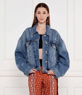 Kurtka damska na wiosnę Pinko ze sklepu: Gomez Fashion Store w kategorii: Kurtki damskie - zdjęcie 874714-BD9-10338_PI251W000167963
