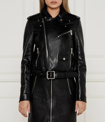 Kurtka damska w rockowym stylu Pinko ze sklepu: Gomez Fashion Store w kategorii: Kurtki damskie - zdjęcie 874714-BD9-10338_PI251W000188099