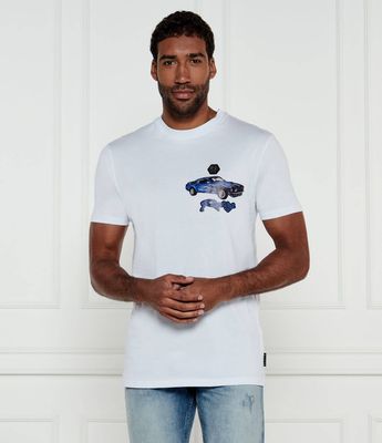 T-shirt męski Philipp Plein ze sklepu: Gomez Fashion Store w kategorii: T-shirty męskie - zdjęcie 874714-BD9-10338_PN251M000021001
