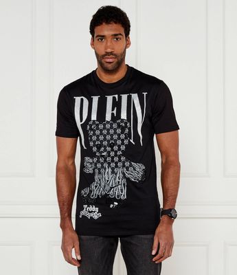 T-shirt męski Philipp Plein ze sklepu: Gomez Fashion Store w kategorii: T-shirty męskie - zdjęcie 874714-BD9-10338_PN251M000023201
