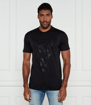 T-shirt męski na wiosnę Plein Sport ze sklepu: Gomez Fashion Store w kategorii: T-shirty męskie - zdjęcie 874714-BD9-10338_PS251M000016033